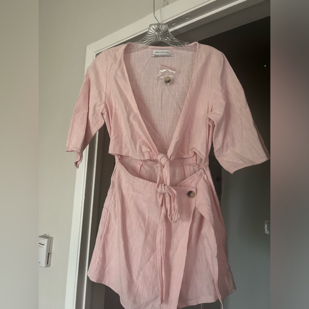 Pink cotton romper - Picture 2 of 5